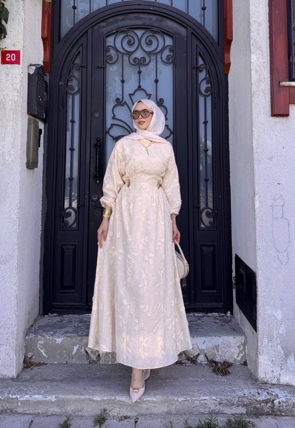 Mısra Astarlı Elbise